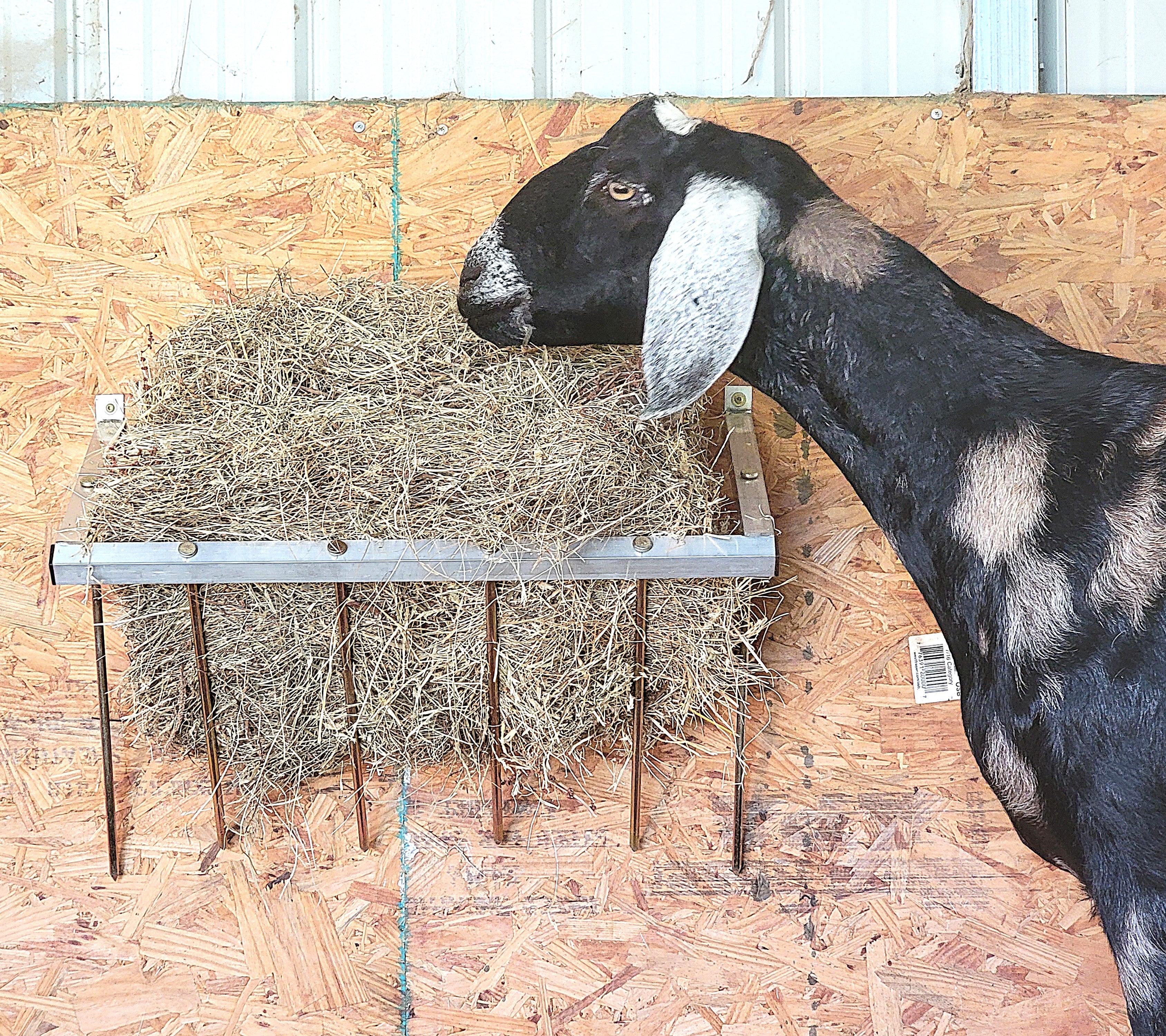 24 Inch Wall Mounted Sheep & Goat Two Flake Hay Feeder - Durable Aluminum Alloy - USA Made - Perfect for Barns, Stables & Pastures