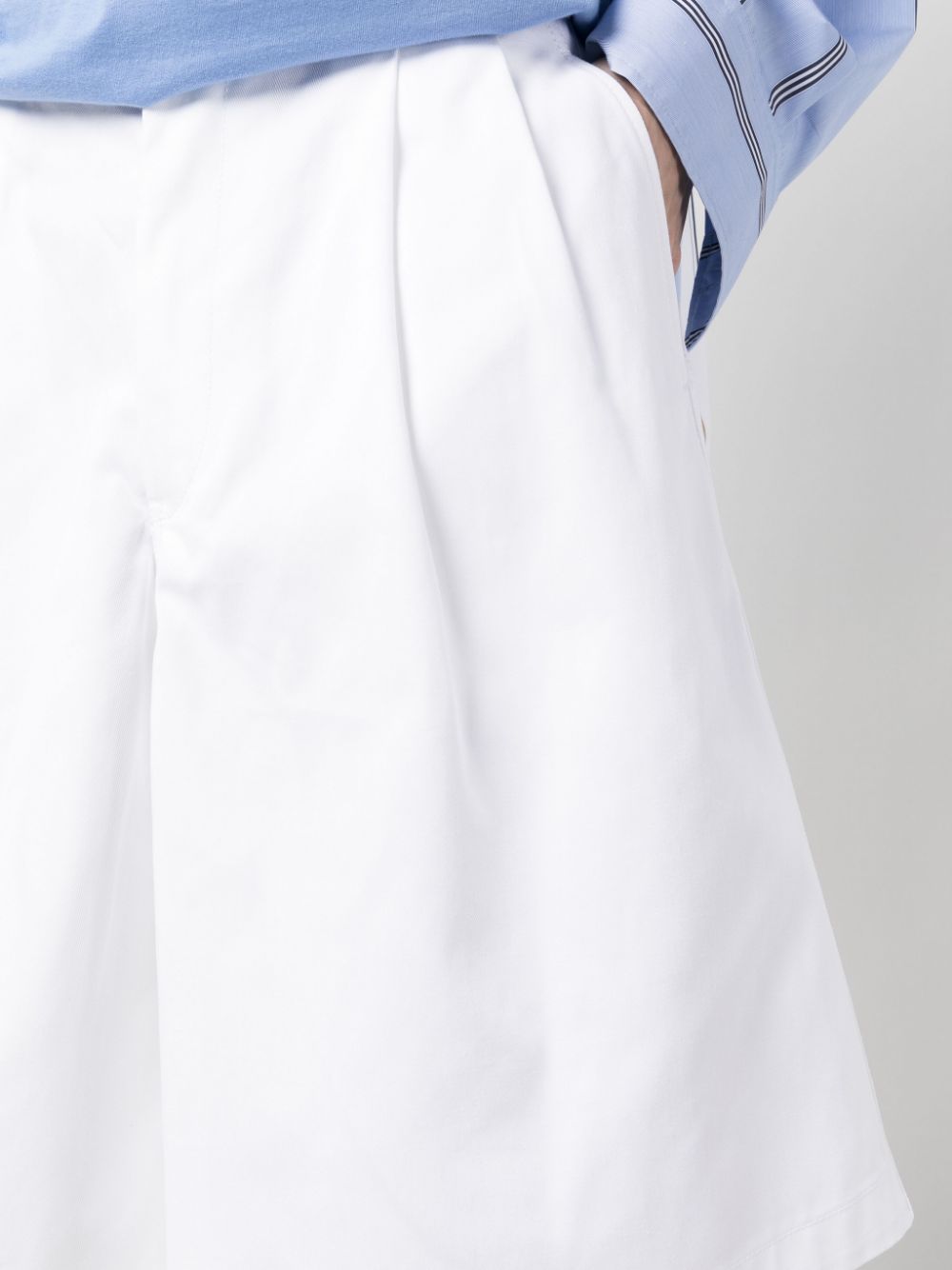Comme des Garcons White Shorts for Men & Women - Trendy Casual Summer Shorts for Streetwear & Beach Outfits