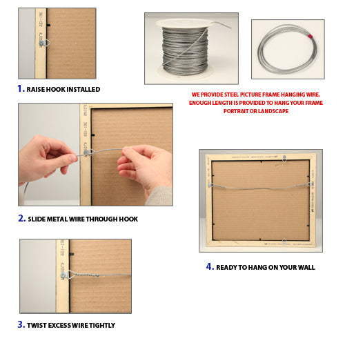 14 x 22 Inch Wooden Picture Frame - Natural Wood Poster Display Frame for Wall Art, Photos, and Posters - Perfect for Home Decor, Office, and Gallery Displays