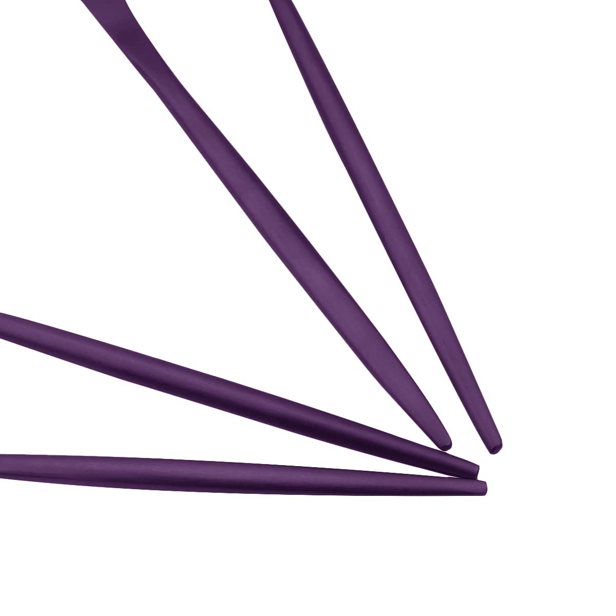 Premium 6-Piece Matte Purple Flatware Set - 18/10 Stainless Steel Dessert & Salad Spoons (7.2