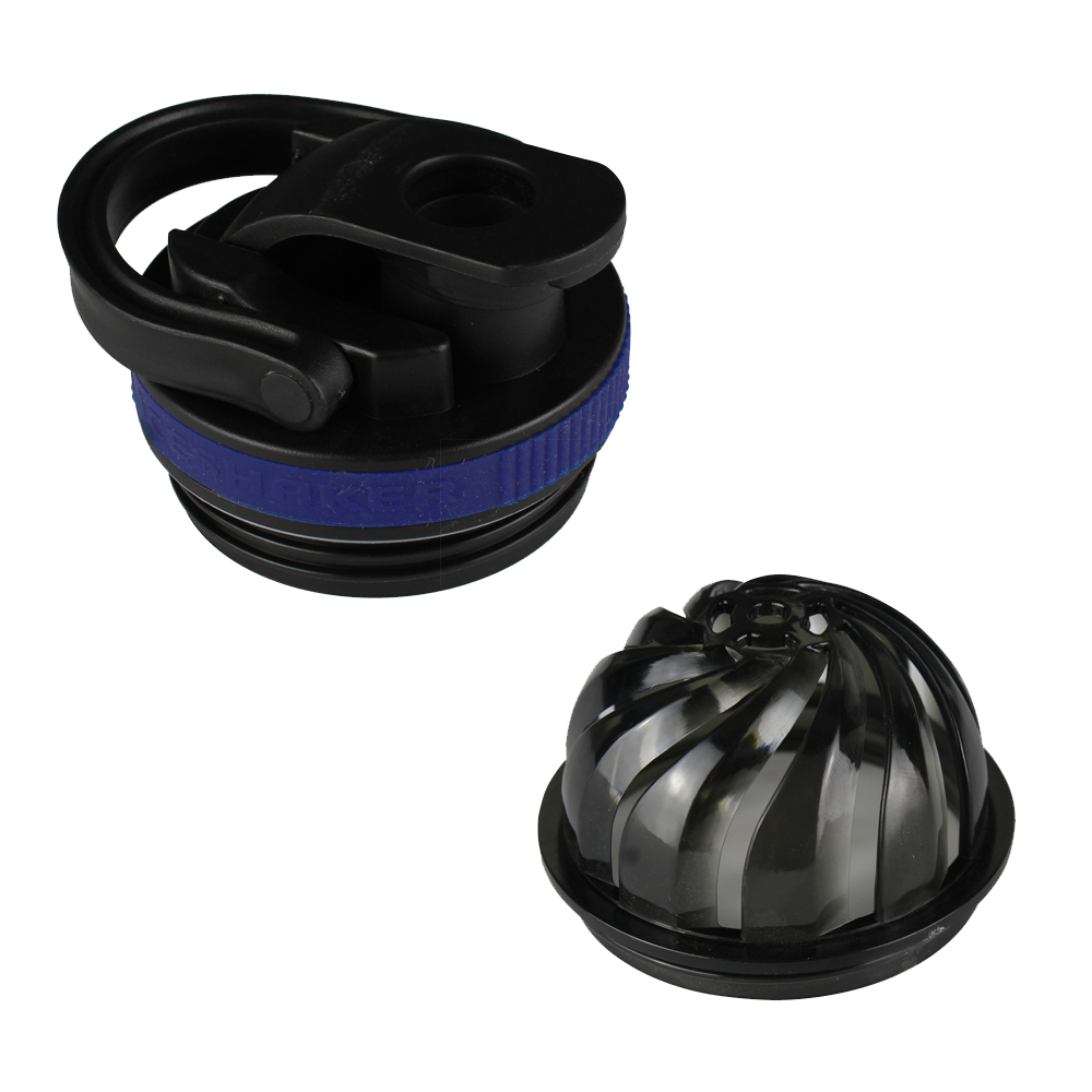 Black Lid with Navy Band