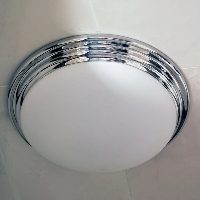 Bovey Ceiling Lamp Chrome/Matt White - Modern Bathroom & Bedroom Lighting Fixture for Home Decor