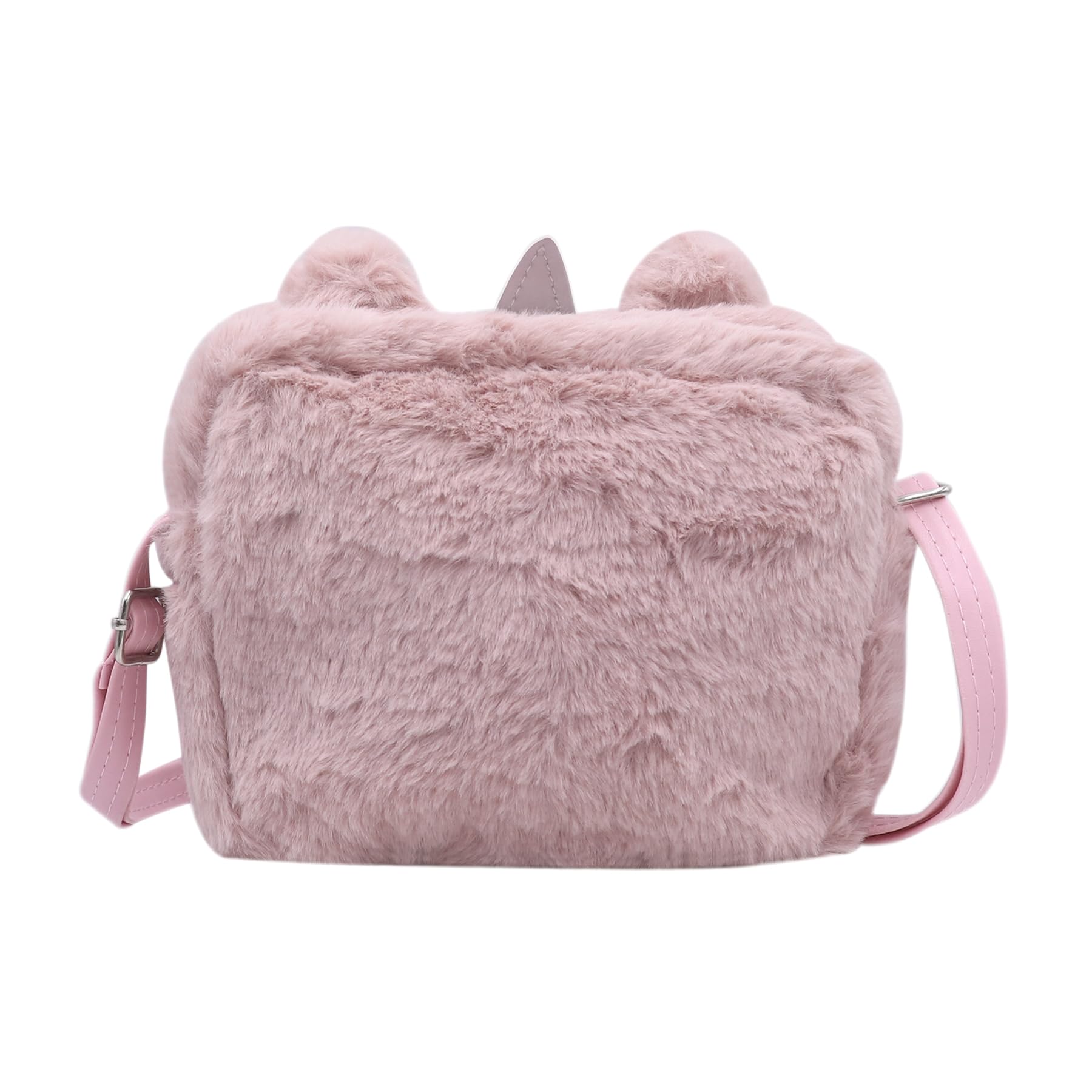 Adorable Pink Fluffy Unicorn Crossbody Bag - Kawaii Plush Shoulder Purse for Women & Girls | Perfect Gift for Birthday, Cosplay, Anime Conventions & Daily Use