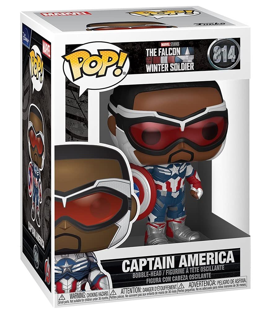 Funko Pop Marvel: Falcon & Winter Soldier - Sam Wilson as Captain America Vinyl Figure 3.75