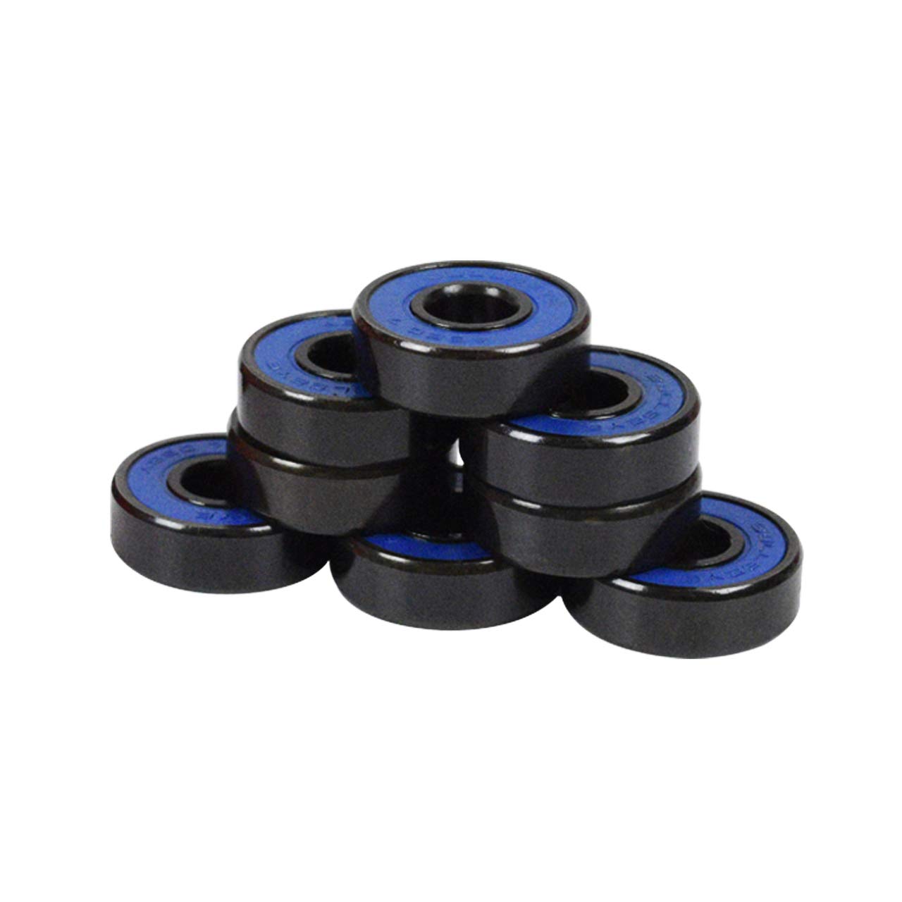 Premium 53mm Skateboard Wheels with ABEC 7 Bearings & Spacers - Glitter Red | High-Performance for Street & Park Skating | Smooth Ride & Durability for Beginners & Pros