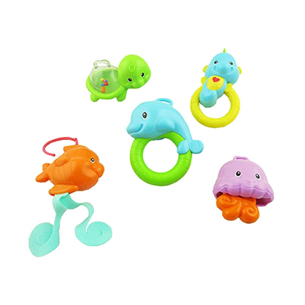 Fisher-Price 3-in-1 Soothe & Play Mobile Replacement Toys Set - DFP12 with Turtle, Dolphin, Seahorse, Jellyfish & Fish Figures | Perfect for Baby Crib Mobiles, Nursery Decor & Sensory Play