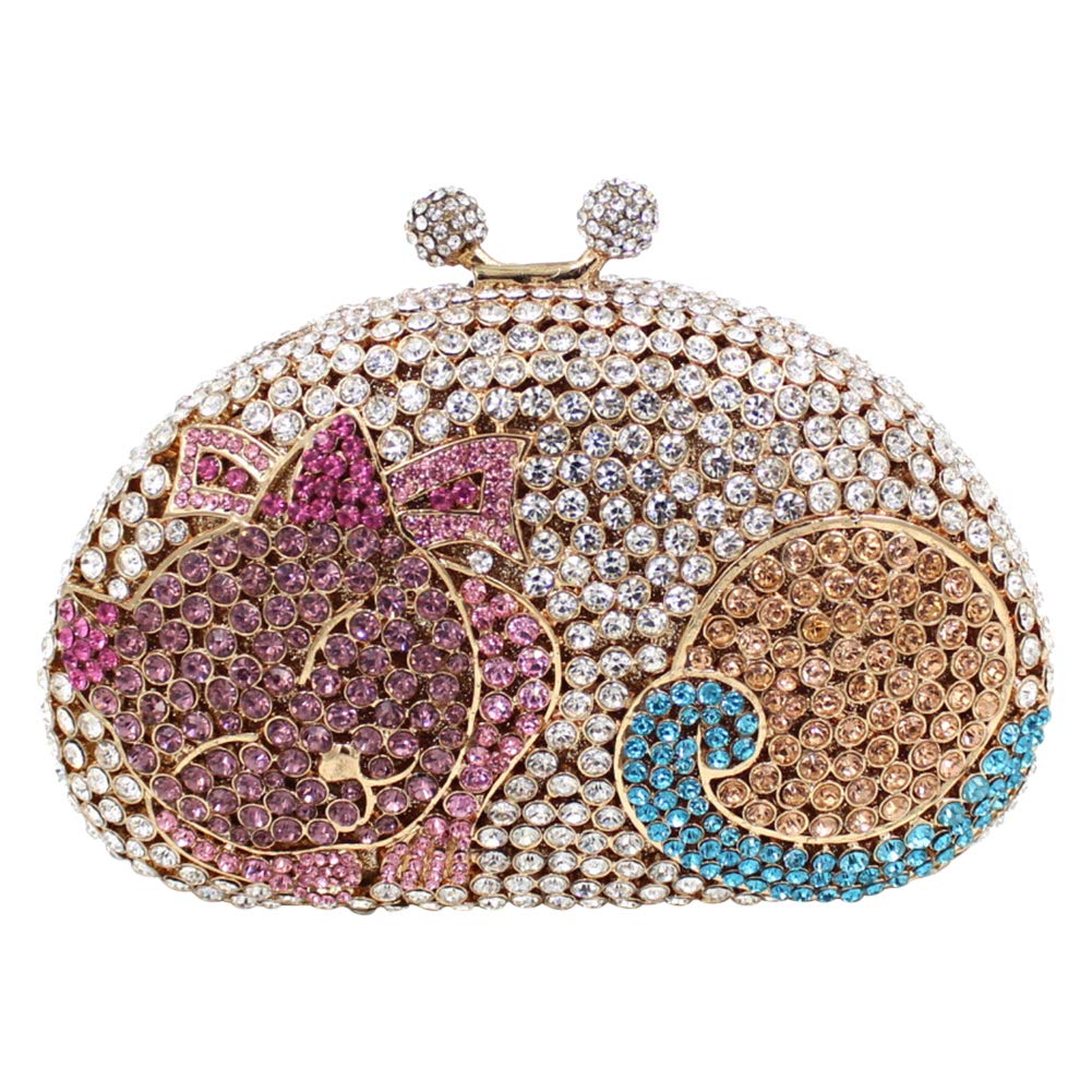 Luxury Rhinestone Evening Clutch Purse for Women - Elegant Wedding Handbag with Chain Strap - Perfect for Parties, Prom, Bridal Events & Formal Occasions