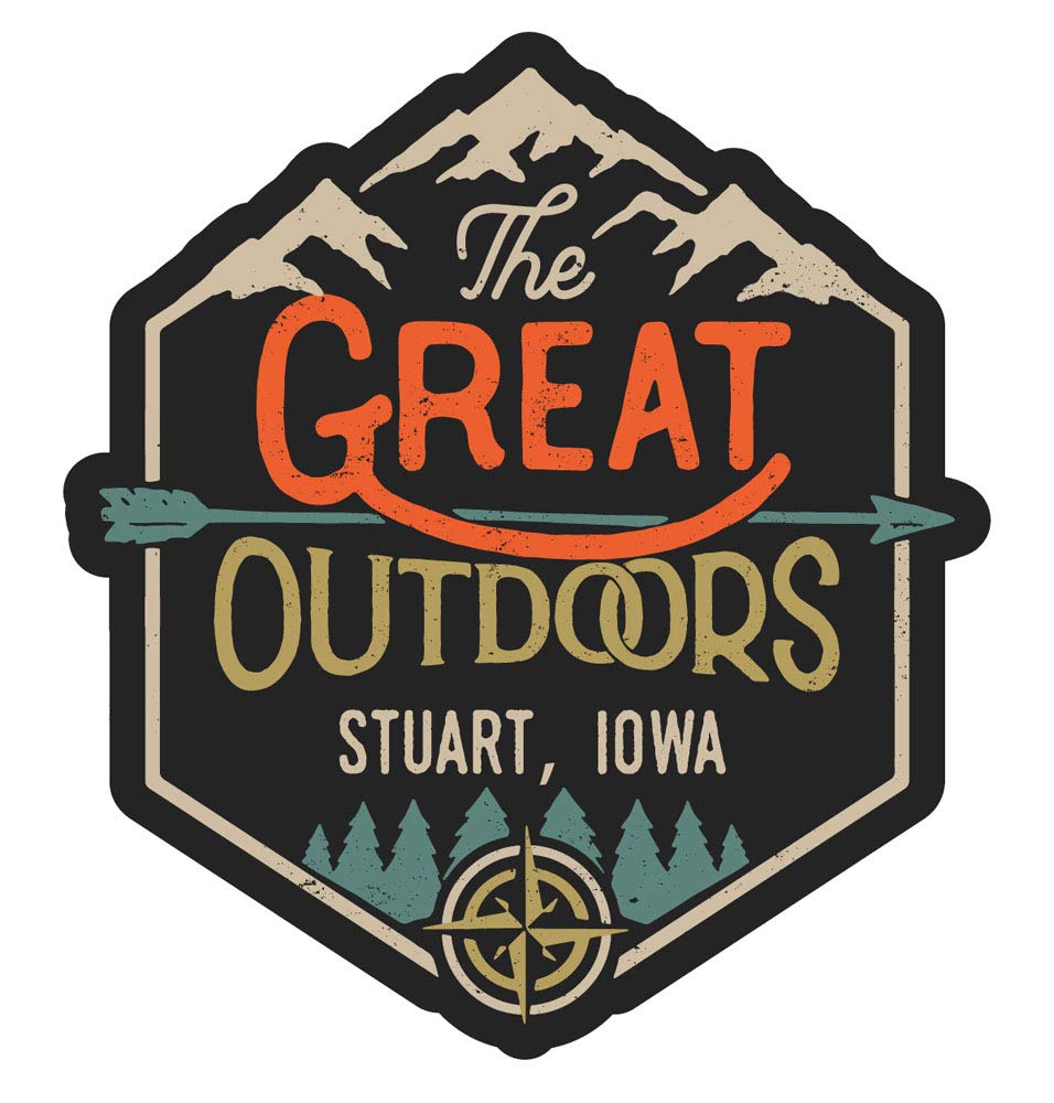 Stuart Iowa The Great Outdoors Souvenir - 4 Inch Refrigerator Magnet for Collectors & Travel Memories | Perfect for Fridge, Office, or Gift