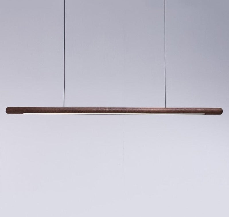 Walnut Wood Hanging Pendant Light - Modern & Stylish Home Lighting Fixture for Living Room, Bedroom, or Dining Area