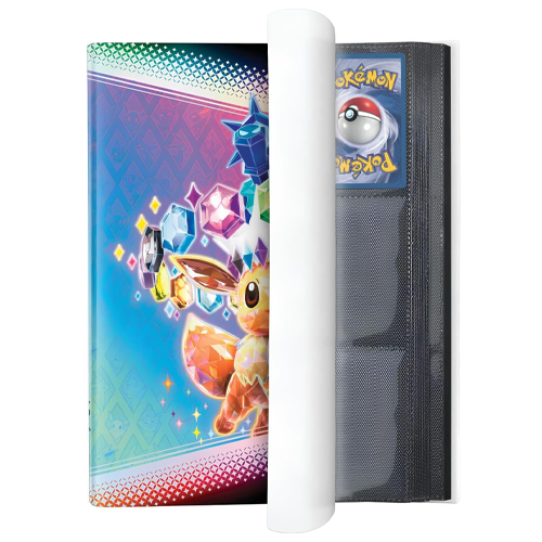 Official Pokemon Prismatic Evolutions Eevee 9-Pocket Binder - Premium Trading Card Collection Organizer for TCG Players & Collectors - Perfect for Game Nights, Tournaments & Display