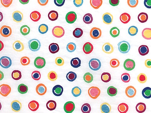 Eco-Friendly RAINBOW SPOTS Recycled Tissue Paper - 120 Sheets (20