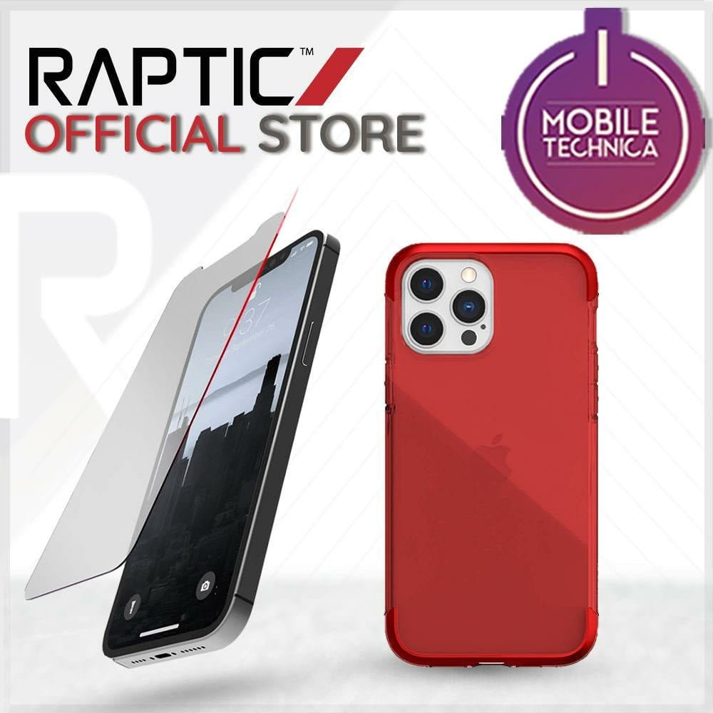 iPhone 13 Pro Max Mini Case - Raptic Air Clear Bumper Hard Cover | Slim Protective Phone Cover for Everyday Use, Travel & Outdoor Activities