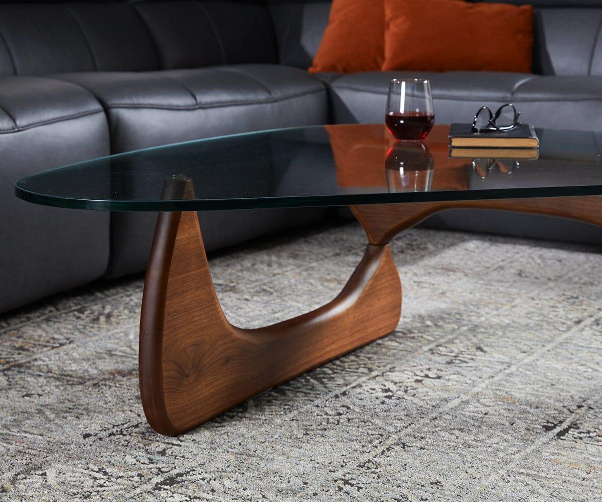 Modern Wooden Coffee Table - Mid Century Style Living Room Furniture for Small Spaces - Perfect for Home Decor, Lounge, and Office Use