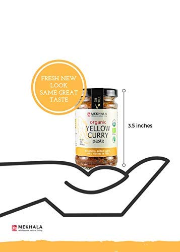 Organic Gluten-Free Thai Curry Paste by Mekhala - Authentic Flavor for Thai Dishes, Stir-Fries & Soups - Vegan & All-Natural