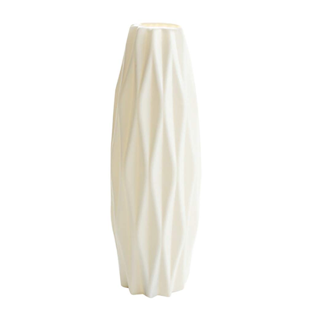 Misaky Shatterproof Plastic Flower Pot Vase - Christmas Decorations & Home Ornaments for Study Room, Wedding, Party Decor | Durable Plant Container for Indoor & Outdoor Use