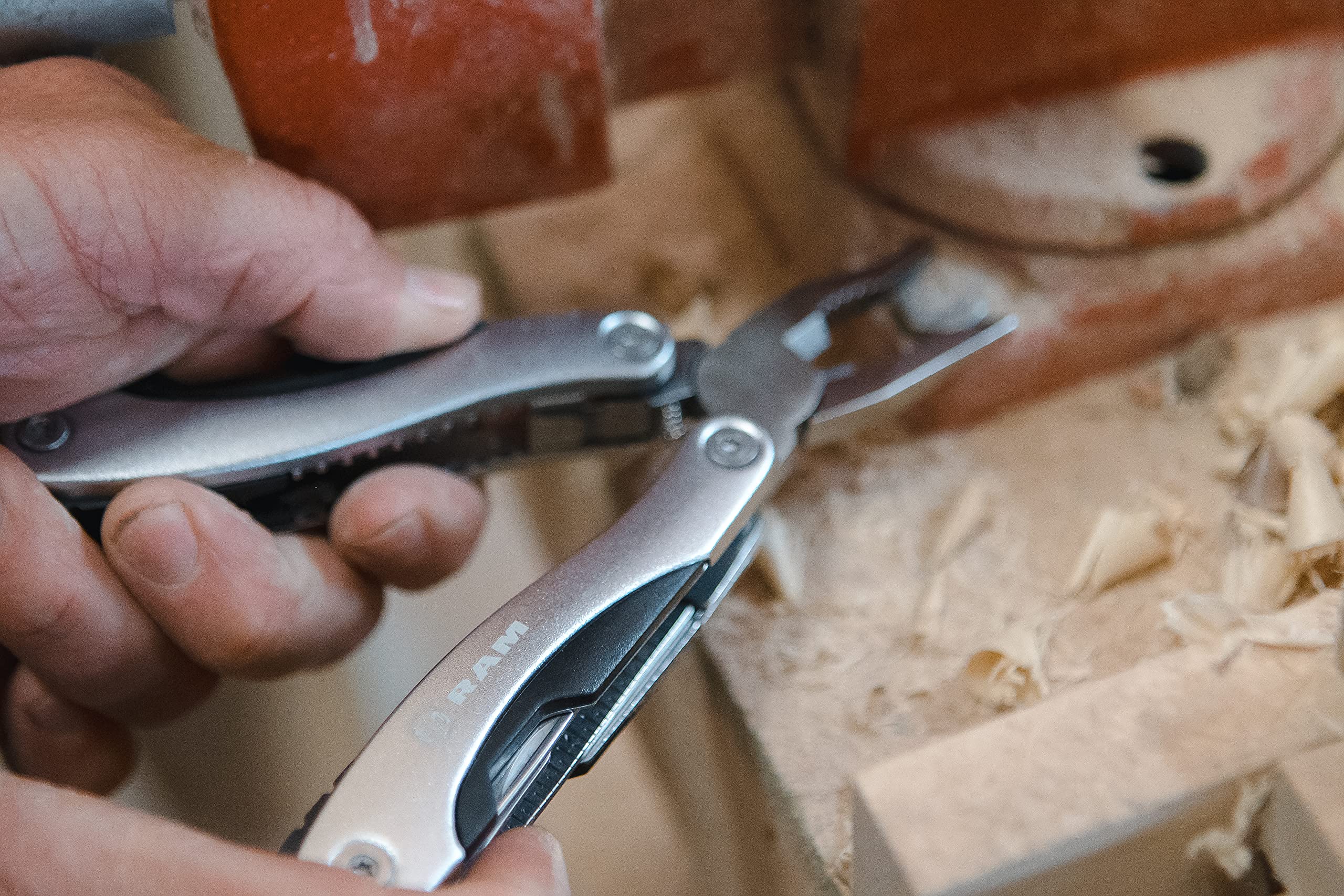 Ram Trucks 9pc Stainless Steel Multi Tool Set - Durable Camping, Hiking & Outdoor Adventure Essential