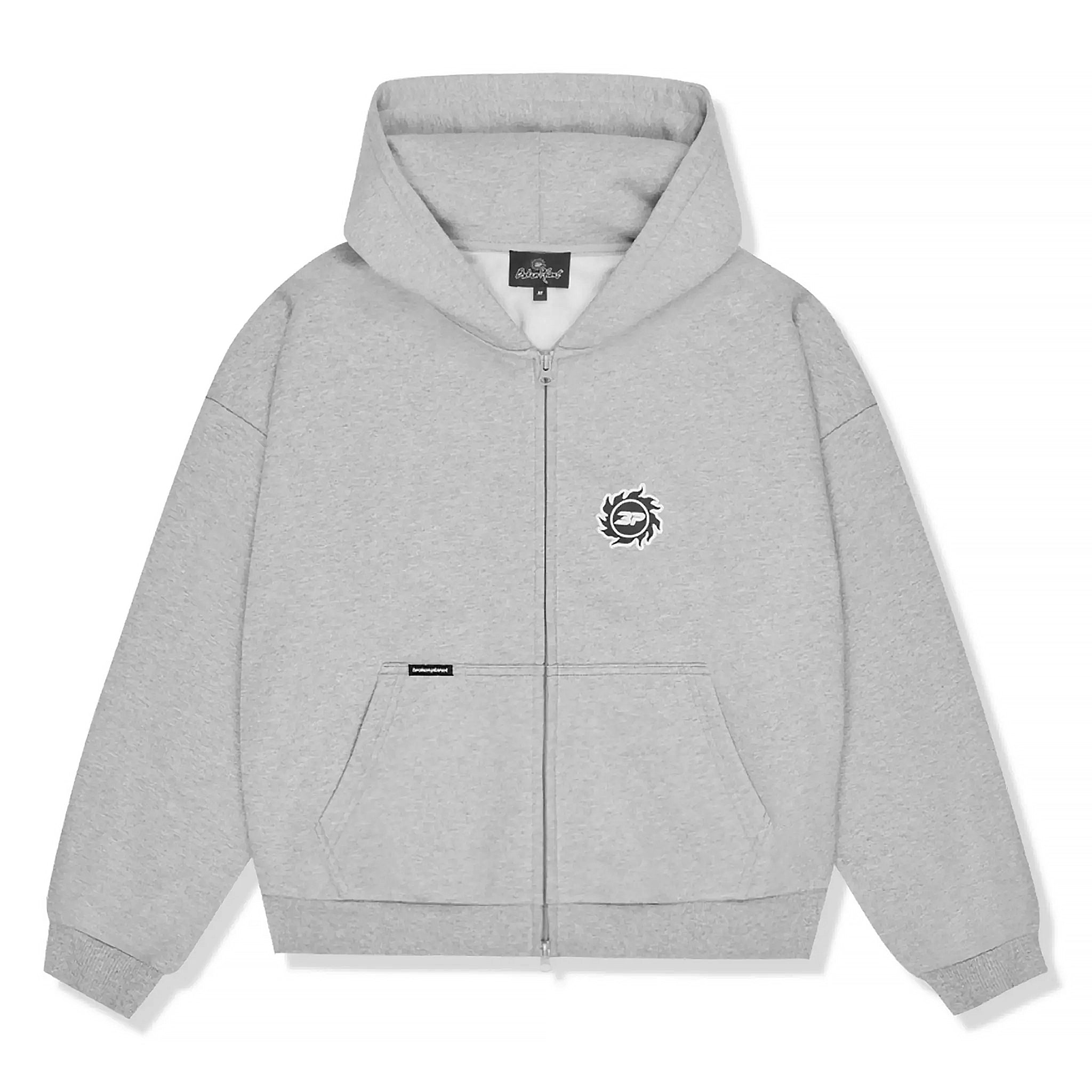 Broken Planet Sun Heather Grey Zip Up Hoodie for Men & Women - Stylish Casual Pullover with Front Pocket - Perfect for Streetwear, Gym, and Everyday Wear