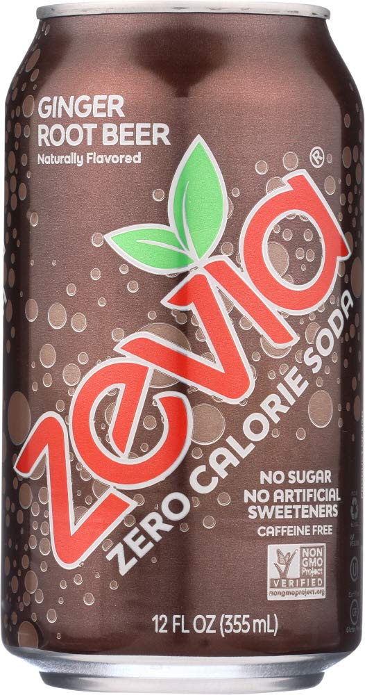 Zevia Natural Root Beer Diet Soda - 16 Pack (6x12 Oz Cans) | Zero Sugar, Zero Calories, Gluten-Free | Perfect for Parties, BBQs & Healthy Lifestyle