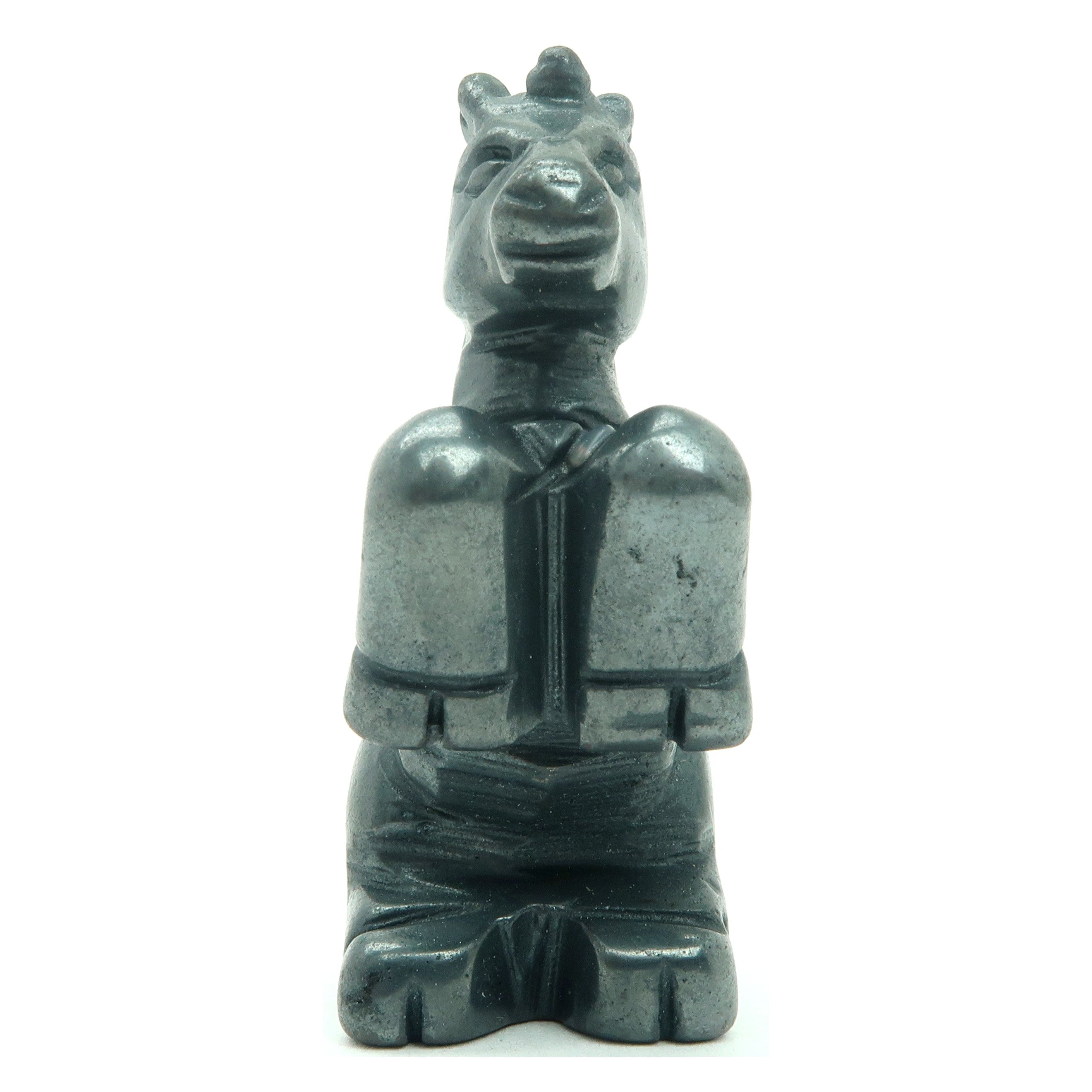 Hematite Unicorn Carving - Black Gemstone for Healing Energy & Spiritual Balance | Perfect for Meditation, Home Decor, and Positive Vibes