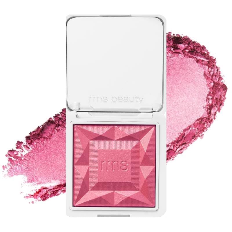 RMS Beauty ReDimension Hydra Powder Blush - Long-Lasting Powder Gel Blush for Cheeks, Natural Finish Cream Blush Makeup with Shimmer, Buildable Cheek Tint for Day & Night Looks, Vegan & Cruelty-Free (Perfect for Everyday Wear & Special Occasions)