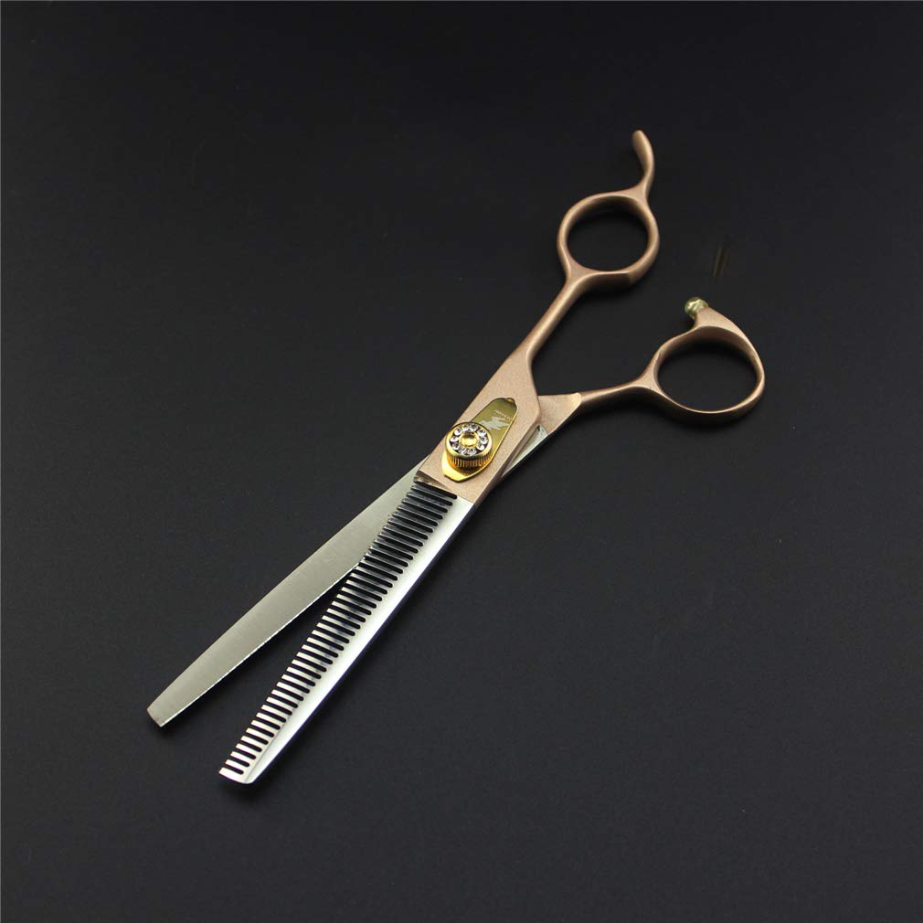 Professional 7.0 Inch Stainless Steel Pet Grooming Scissors Set - Sharp Dog & Cat Grooming Shears with Comb Kit for Precise Hair Trimming at Home or Salon