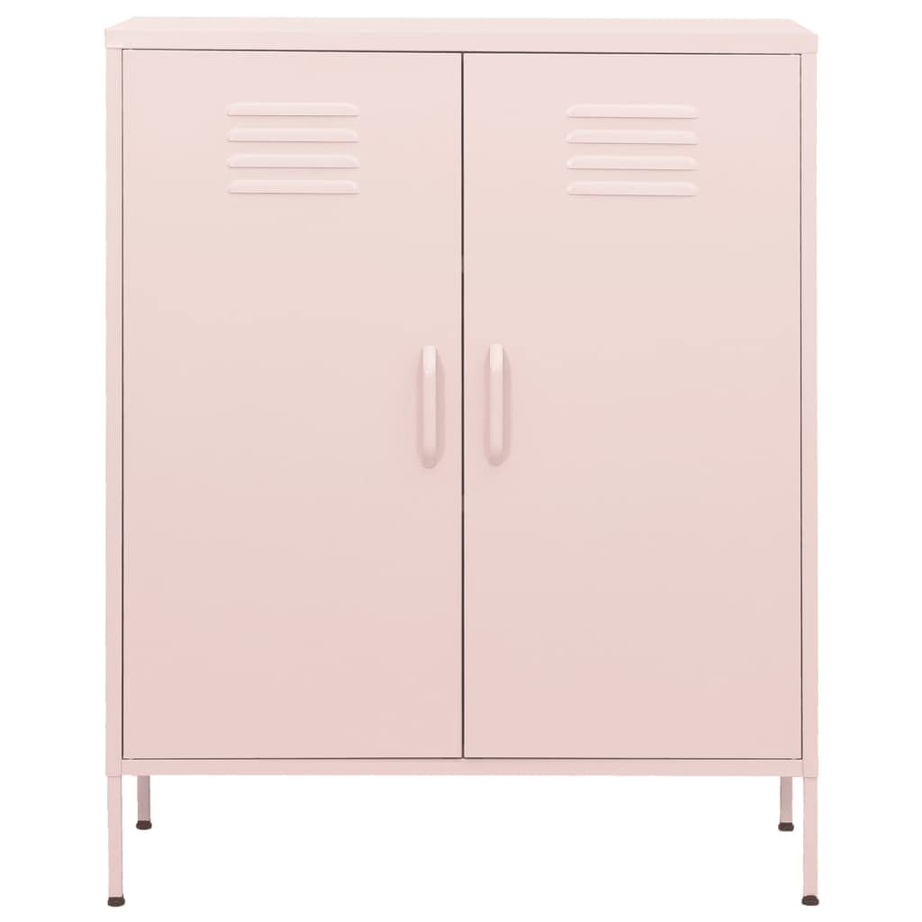 Pink Steel Storage Cabinet - 31.5