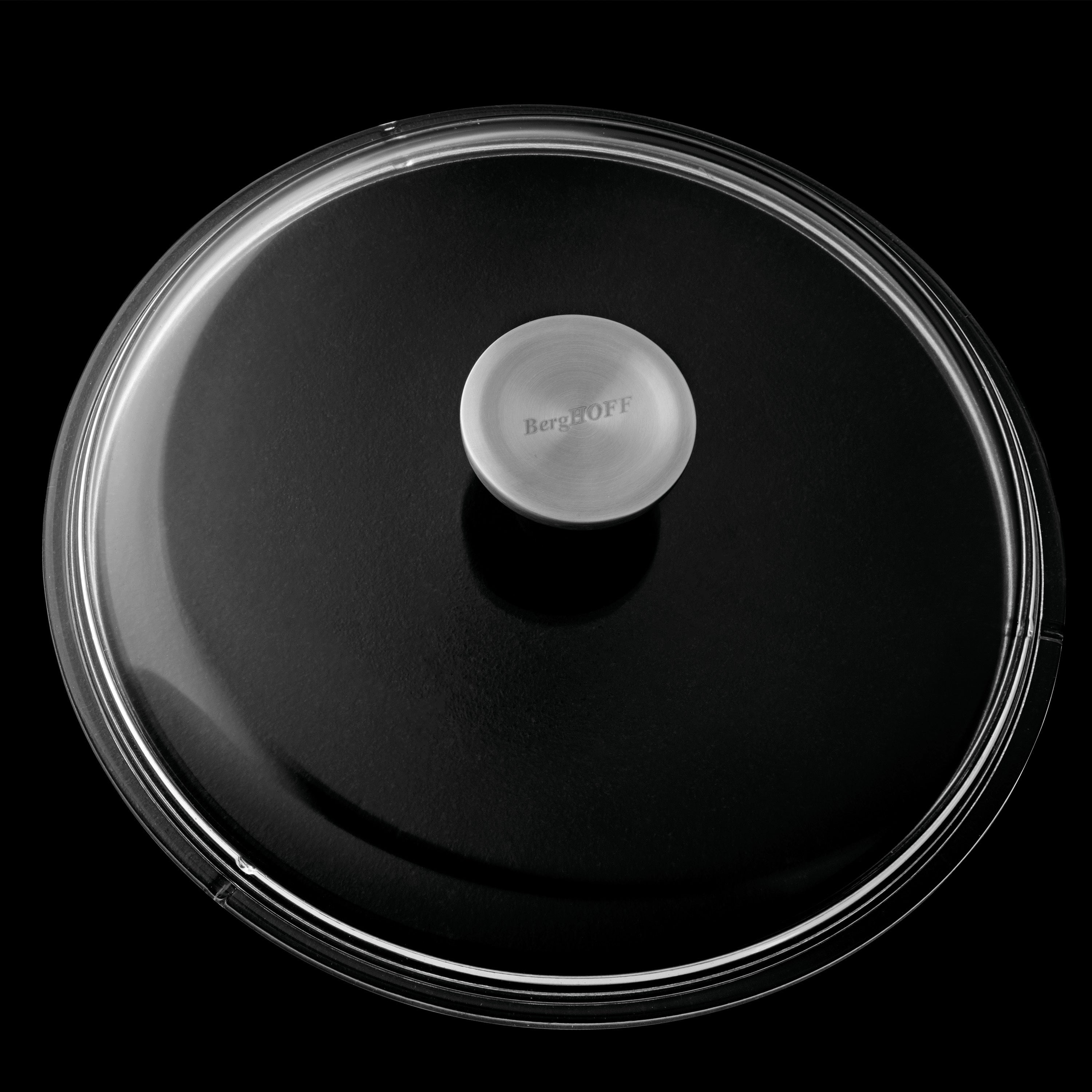 BergHOFF GEM 5-Piece Nonstick Cookware Set - Black Ceramic Coating, PFOA-Free Pots and Pans for Healthy Cooking | Perfect for Frying, Sautéing, Boiling & Everyday Kitchen Use