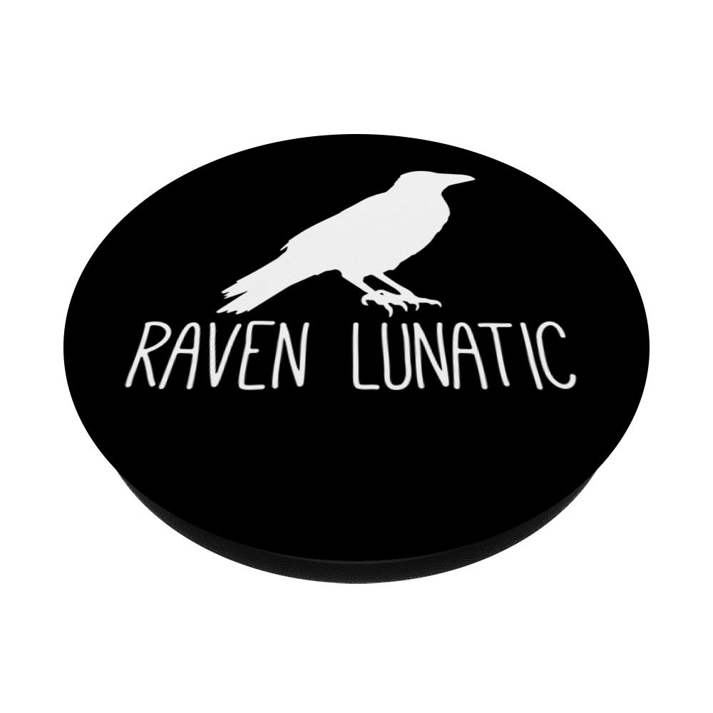 Raven Lunatic PopSockets Phone Grip & Stand - Expandable Phone Holder for iPhone, Samsung & Tablets - Perfect for Selfies, Gaming & Hands-Free Viewing