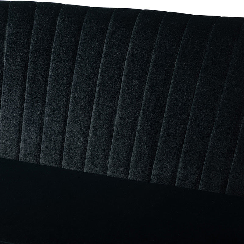 Bariana Velvet Loveseat - Soft & Luxurious Small Couch for Living Room, Bedroom, or Office - Perfect for Cozy Seating & Home Decor