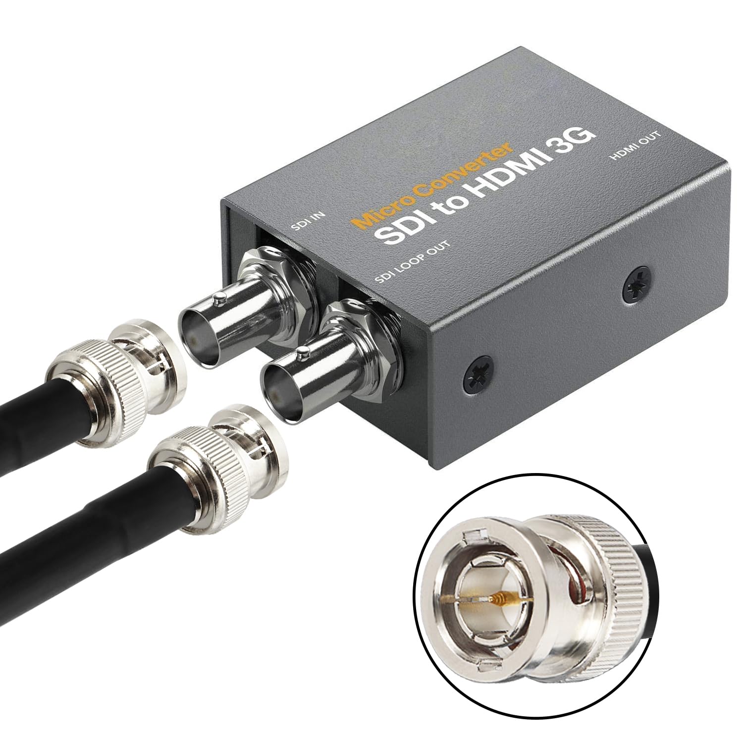 100FT SDI Cable BNC Cable - 75 Ohm RG59 BNC Male Digital Video Cable for 4K 1080P 3G/6G HD-SDI Camera, Monitor, Video Recorder | Compatible with Security Cameras, SDI to HDMI Converters & Splitters | Professional Video Production & Live Streaming Setup