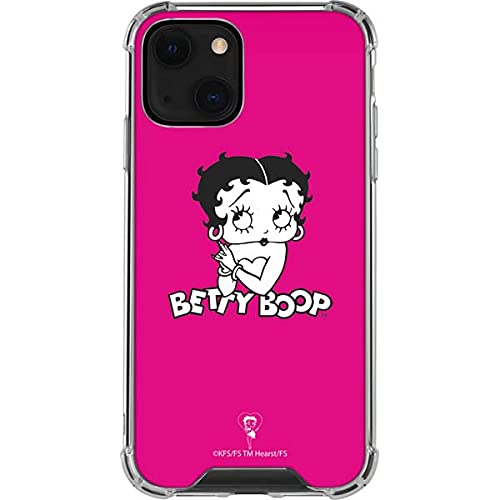 Skinit Clear iPhone 13 Case - Officially Licensed Betty Boop Pink Design | Protective Slim Cover for Everyday Use & Fashion Statement
