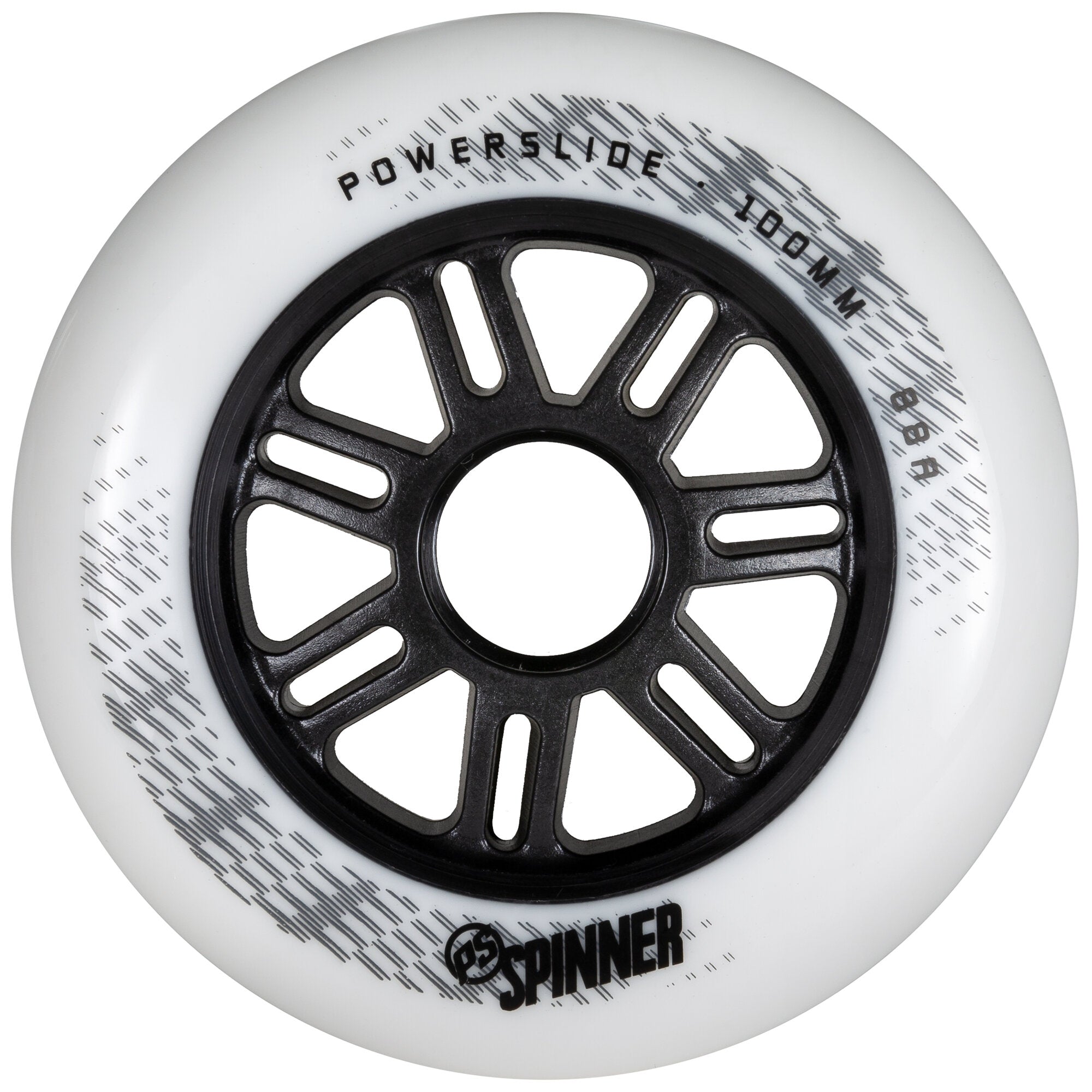 100/88A White Spinner Wheels - 3 Pack for Skateboards, Longboards & Scooters - Smooth Ride & Durability for Street & Park Skating