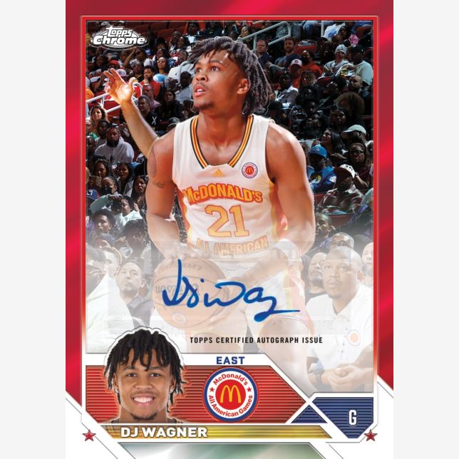 2023 Topps Chrome McDonald's All American Basketball Hobby Box - Collectible Trading Cards for NBA Fans & Sports Memorabilia Enthusiasts - Perfect for Collection, Investment & Gifting