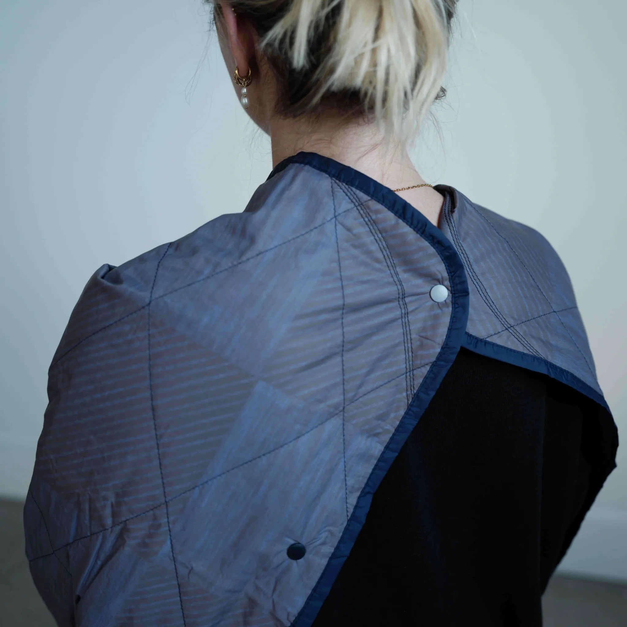UltraPak™ Everyday Blanket - Super Soft & Lightweight Packable Travel Blanket with Puffy Design | Blue Checkered Plaid Pattern | Perfect for Camping, Picnics & Airplane Travel