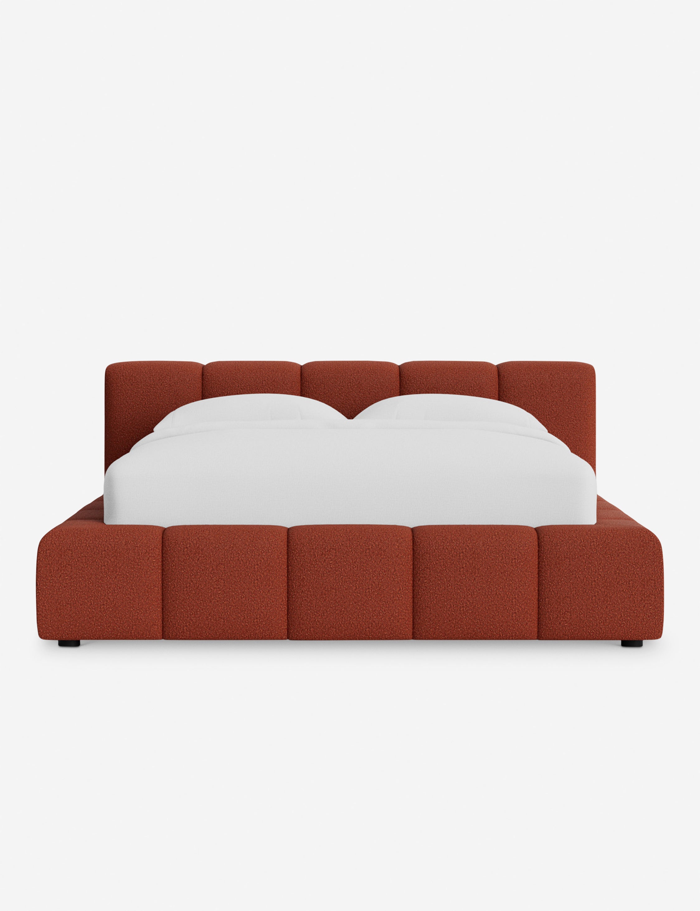 Cambry Platform Bed Frame - Modern Minimalist Wooden Bed with Headboard - Perfect for Bedroom, Guest Room & Small Spaces