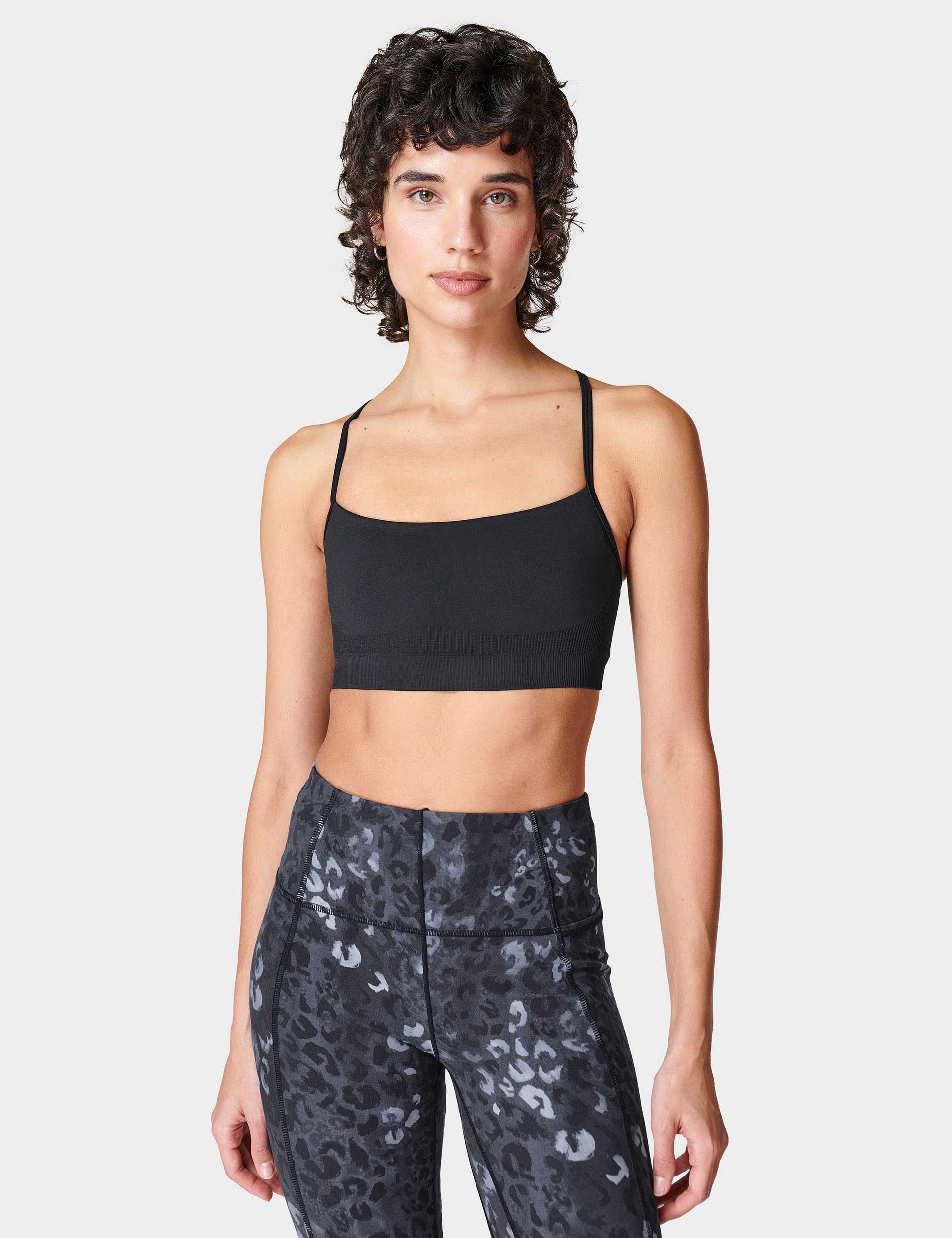 Spirit Restored Yoga Bra - High Support Workout Sports Bra for Women - Black - Perfect for Yoga, Pilates & Gym Fitness