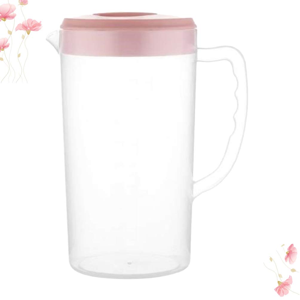 Clear Water Juice Dispenser Pitcher with Lid - 1.5L Lemonade Pitcher, Cold Water Dispenser for Fridge, Beer & Wine Kit, Milk Kettle, High Capacity Beverage Pitcher - Perfect for Iced Tea, Cocktails, and Party Drinks