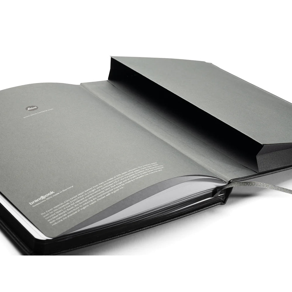 Leica DIN A5 Black Notebook - Premium Writing Journal for Professionals & Students - Perfect for Office, School & Travel Note Taking
