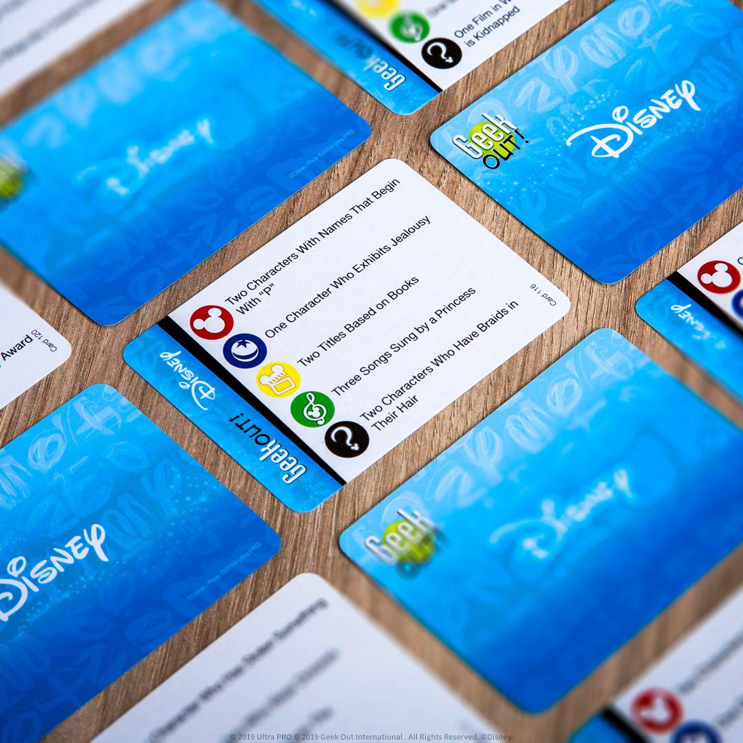 Disney Geek Out Party Board Game - Enchanting Trivia Bluffing Game with Favorite Disney Characters | Perfect for Family Game Night & Disney Themed Parties | Fun Group Game for Adults & Kids | Great for Birthday Parties, Movie Nights & Disney Fans