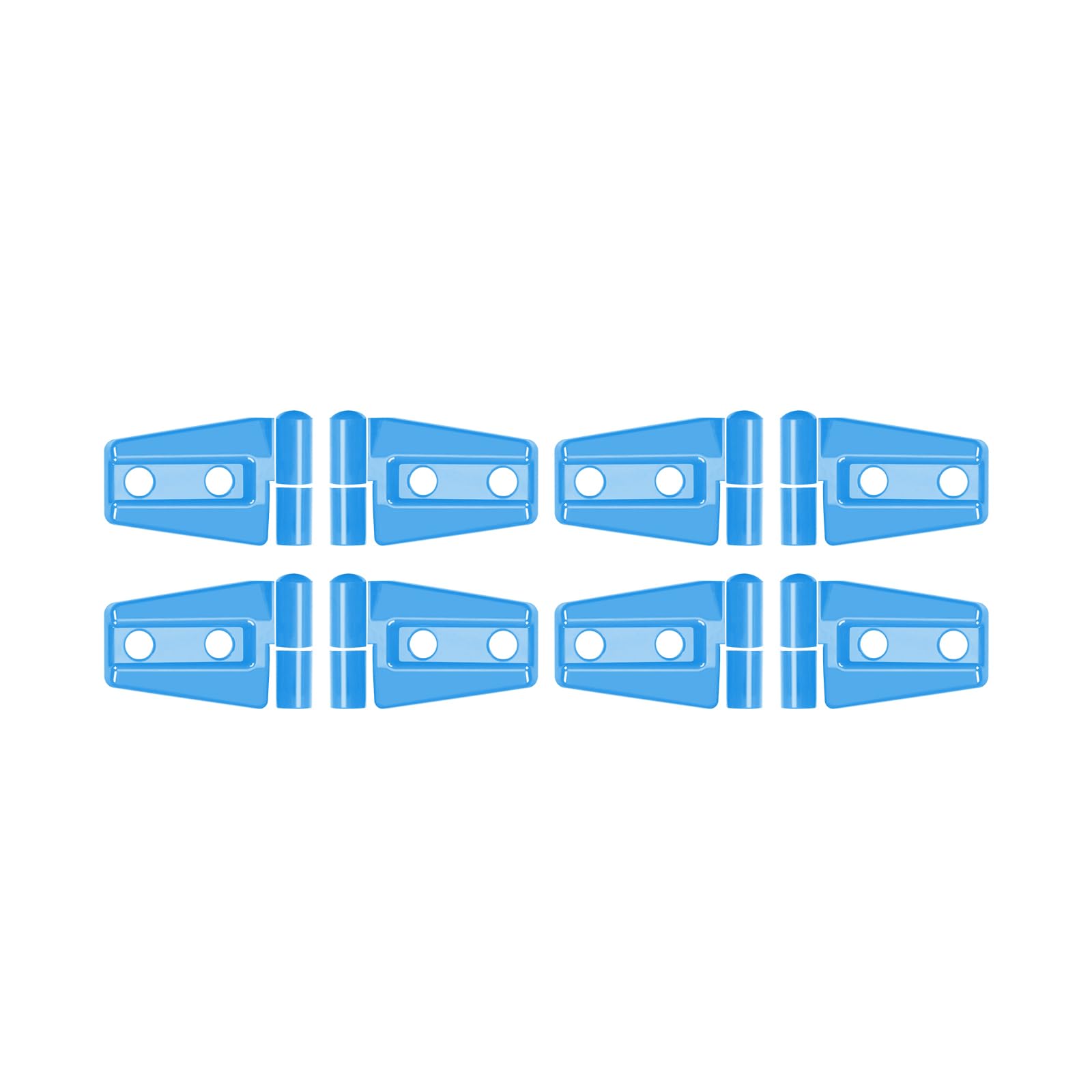 Jeep Wrangler JK JKU 2007-2017 Blue Door Hinge Covers Protector Trim - Exterior Accessories (8pcs, Baby Blue) - Perfect for Off-Road Protection & Style Enhancement