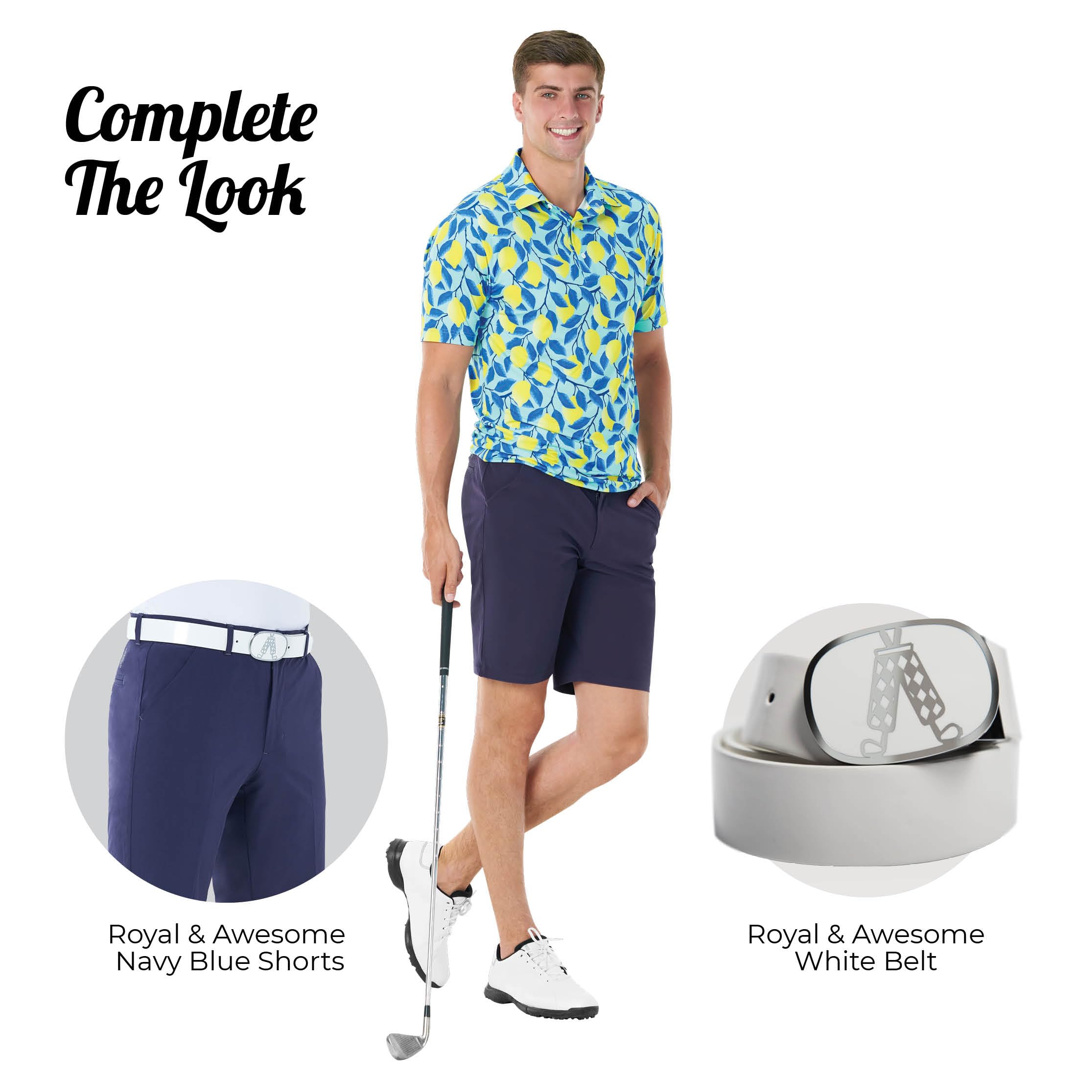 Premium Men's Golf Polo Shirts - Breathable & Moisture-Wicking Performance Shirts for Golfers | Ideal for Golf Courses, Country Clubs & Casual Wear