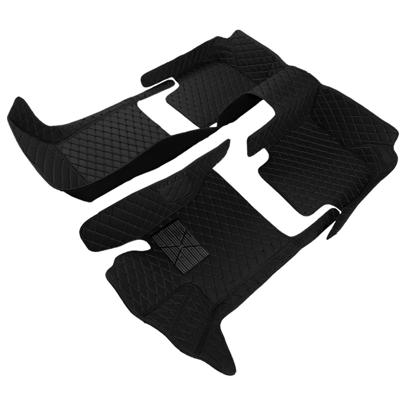 Custom Car Floor Mats for Mustang GT2005-2009 | Full Coverage Luxury Leather | Wear-Resistant Carpet Liners in Black/Beige | Perfect for Daily Driving & Car Shows