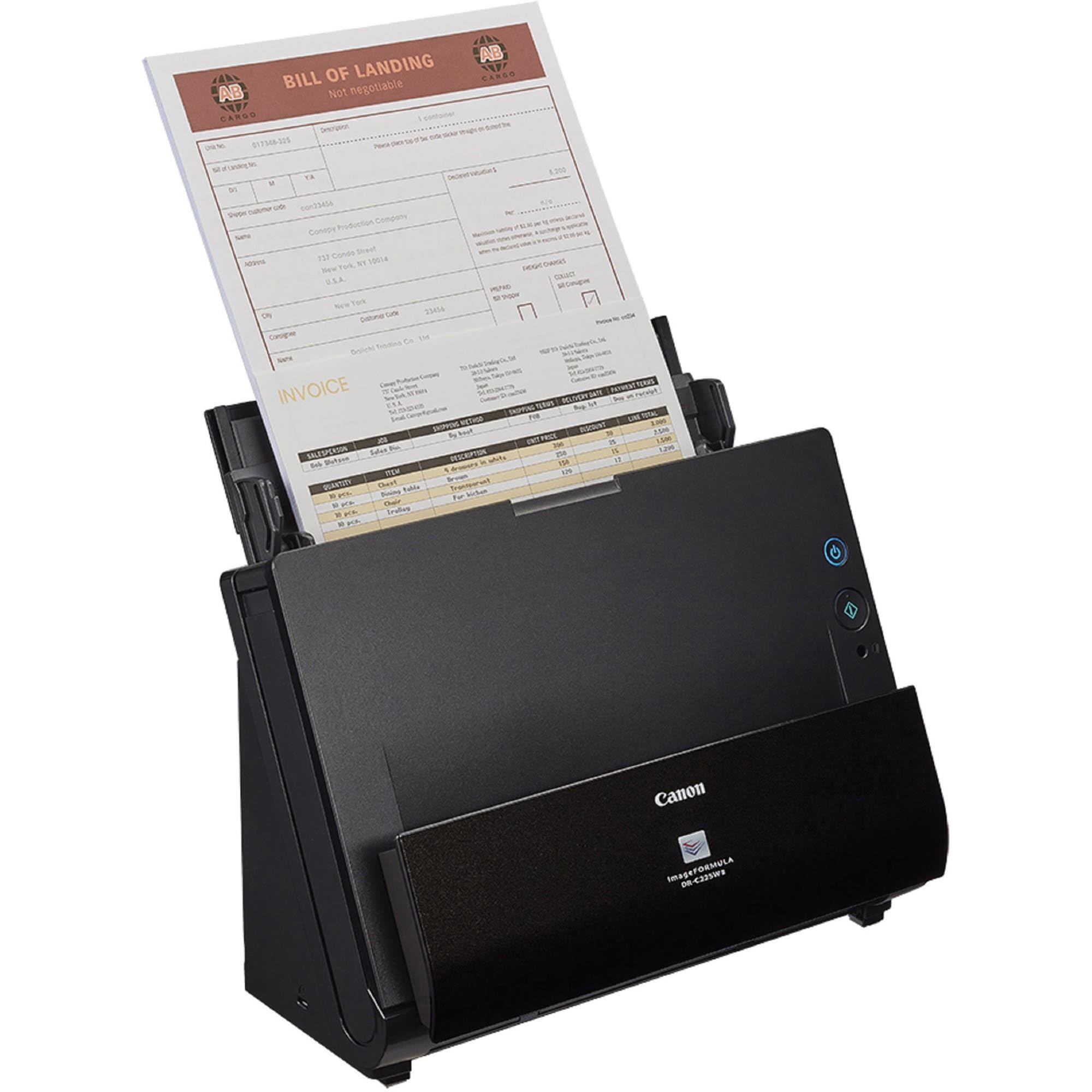 Canon imageFORMULA DR-C225W II High-Speed Document Scanner - 3259C002 Black | Fast Office Scanning for Legal, Medical & Financial Documents | Perfect for Small Business & Home Office Use