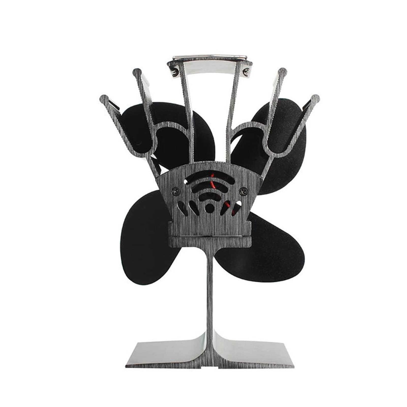 4 Pack Universal Heat Powered Stove Fan for Wood Burning Stove, Fireplace - Silent & Efficient Heat Distribution - Perfect for Home, Cabin, RV & Outdoor Heating