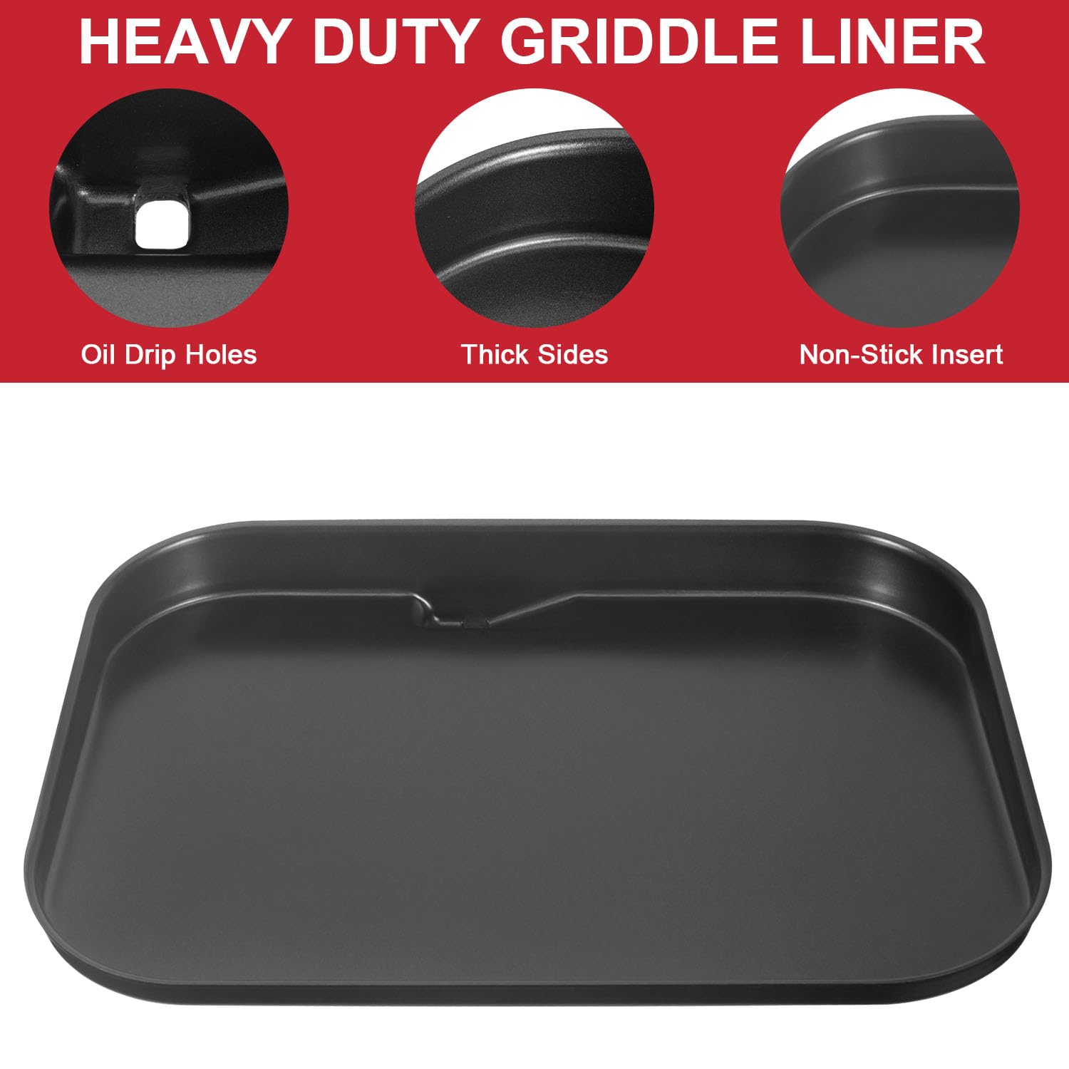 Non-Stick Griddle Plate for Ninja Woodfire OG700 & OG701 Outdoor Grills - Flat Top Griddle Pan Replacement for Ninja XSKGRDPLT - Perfect for Backyard BBQs, Camping & Outdoor Cooking
