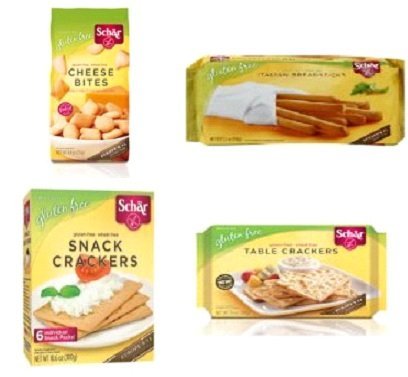 Schar Gluten-Free Variety Pack - Crispbread, Breadcrumbs, Italian Breadsticks & Cheese Bites | Allergy-Friendly Snacks for Keto, Vegan & Celiac Diets | Perfect for School Lunches, Parties & On-the-Go Snacking