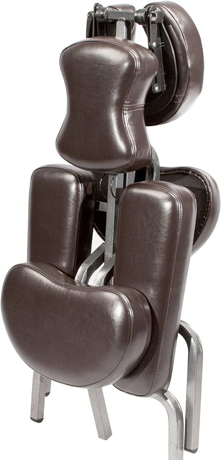 Adjustable Portable Folding Full Body Massage Chair with Heat - Master Massage Bedford Model, Coffee Brown, 11