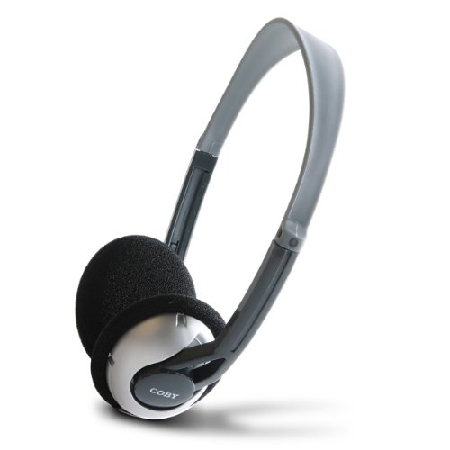 Coby CVH56 Lightweight Foldable Stereo Headphones - Comfortable Over-Ear Design for Travel, Work & Gaming (Discontinued Model)