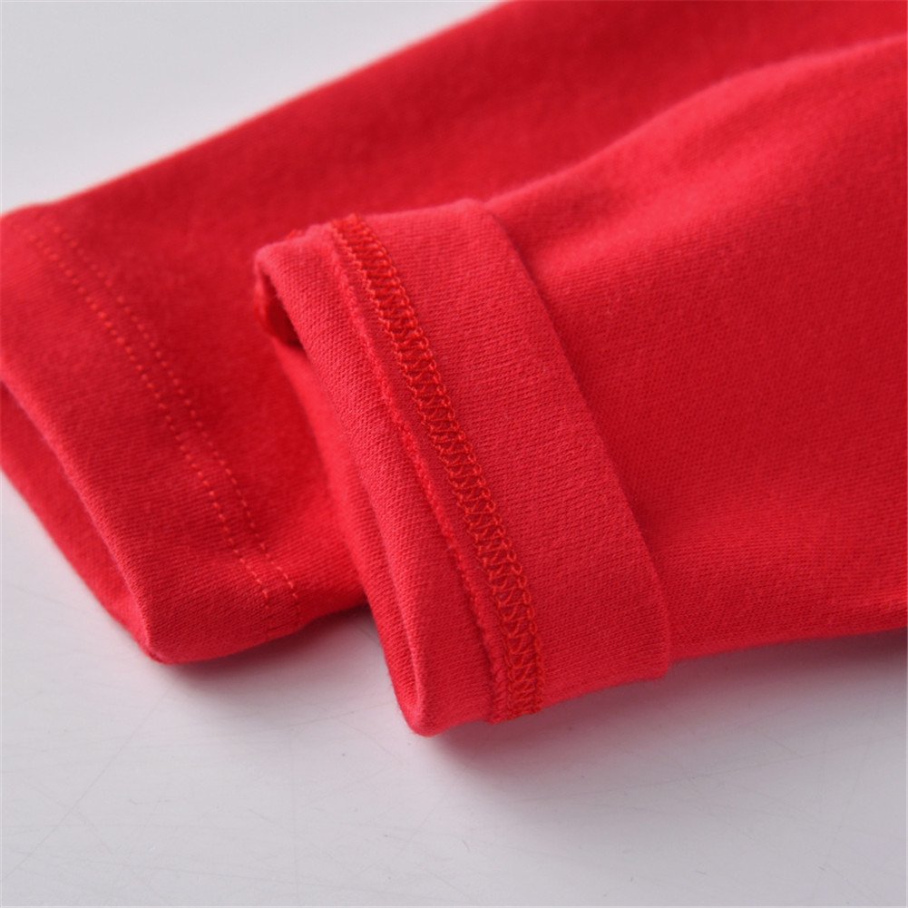 Newborn Baby Girls Clothes - Red Long Sleeve Bodysuit & Princess Romper Jumpsuit | Soft Cotton Infant Outfit for Photo Shoots, Parties & Daily Wear
