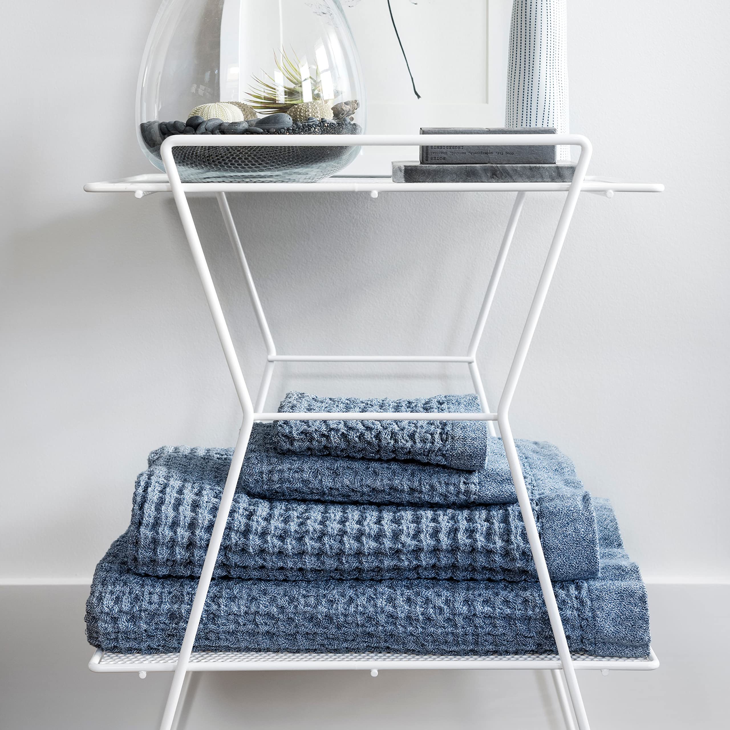 Premium ONSEN® Bath Sheet - 100% Supima Cotton, Ultra Soft & Absorbent, Lightweight Luxury Towel in Denim Blue - Perfect for Spa, Beach & Bathroom Relaxation